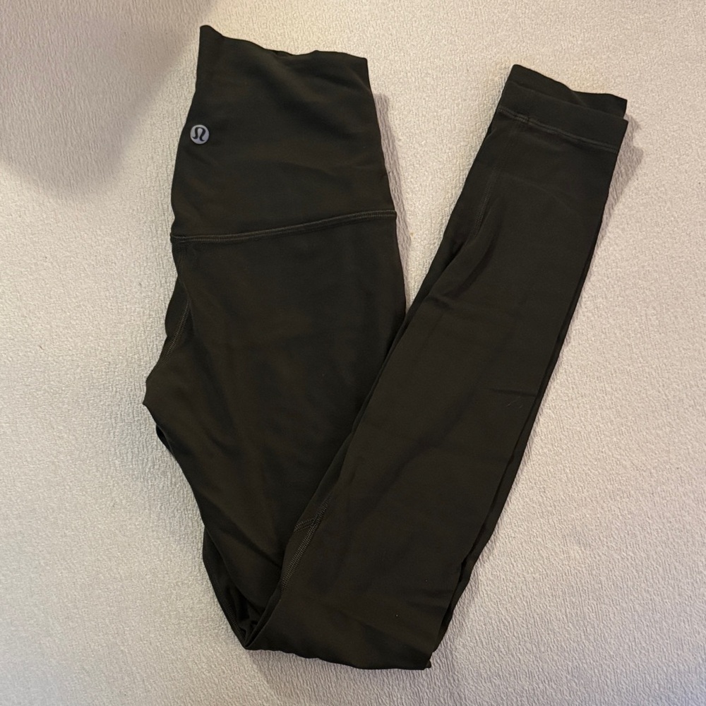 Dark Green Lululemon Align Leggings
